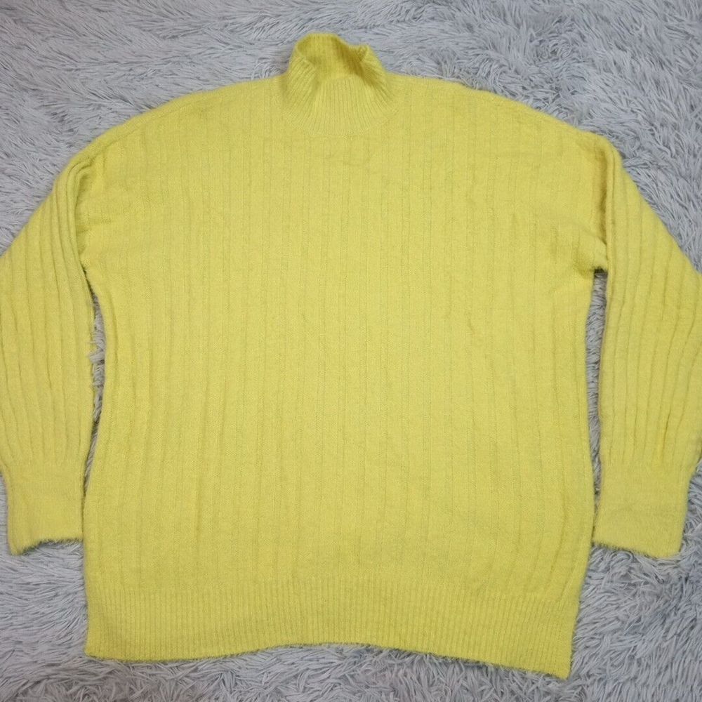 Jessica‎ Simpson Sweater Womens S Yellow Soft Stretch Comfort Oversized